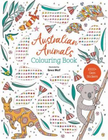 Australian Animals Gem Colouring Book - Mu Shop