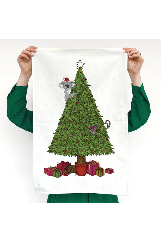 Australian Christmas Animals - Christmas Tea Towels - Mu Shop