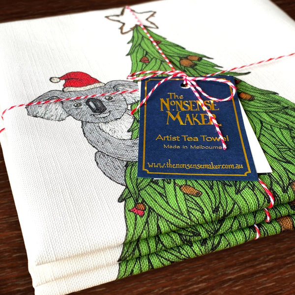 Australian Christmas Animals - Christmas Tea Towels - Mu Shop