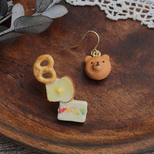 Ayatorie Bread Assortment Mismatced Earrings - Mu Shop