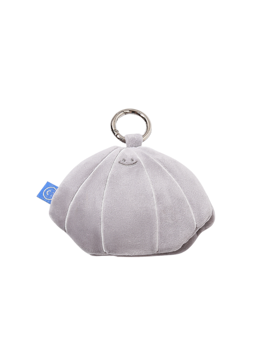 Grey Seashell Plushie Totebag