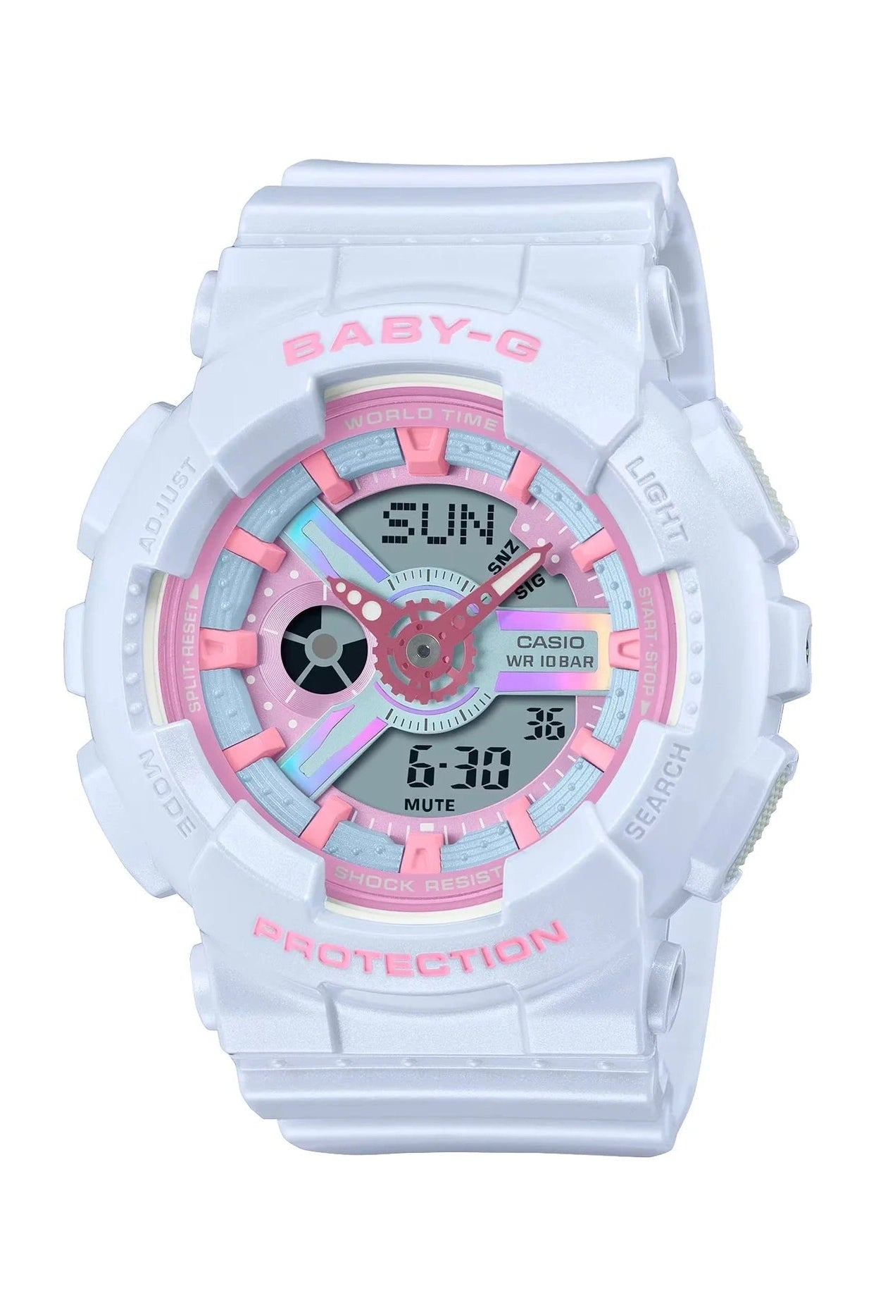 BABY G DUO HOLOGRAPHIC W/TIME, BLUE S/Watch - Mu Shop