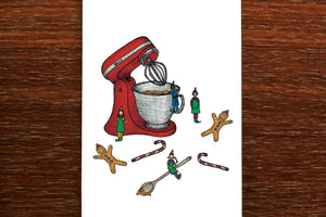 Baking for Christmas - Christmas Card - Mu Shop