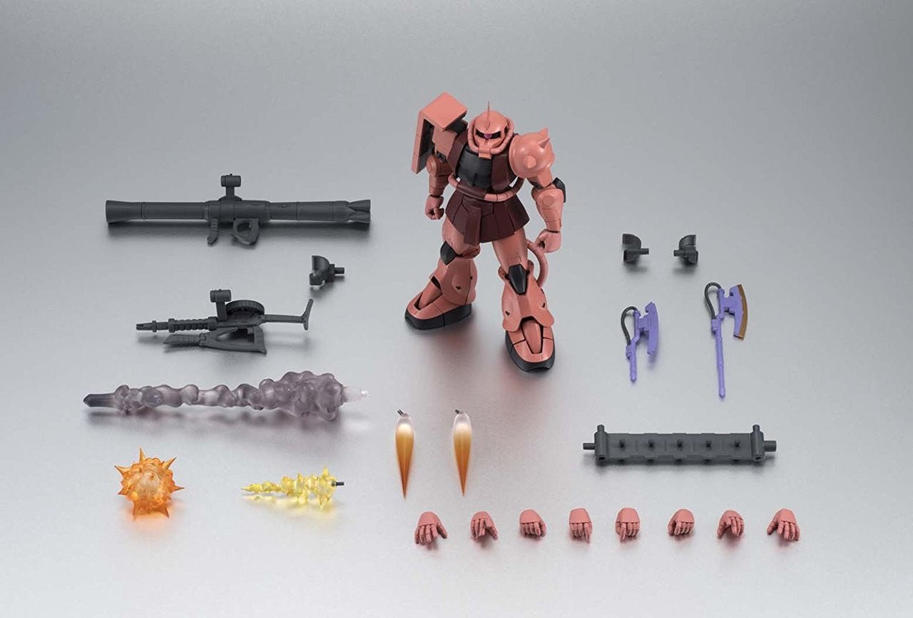 Bandai Robot Spirits Zaku II Char Anime Ver Action Figure - Mu Shop