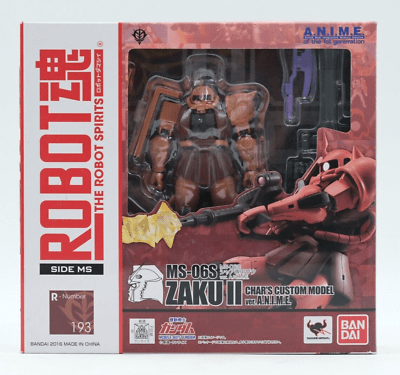 Bandai Robot Spirits Zaku II Char Anime Ver Action Figure - Mu Shop