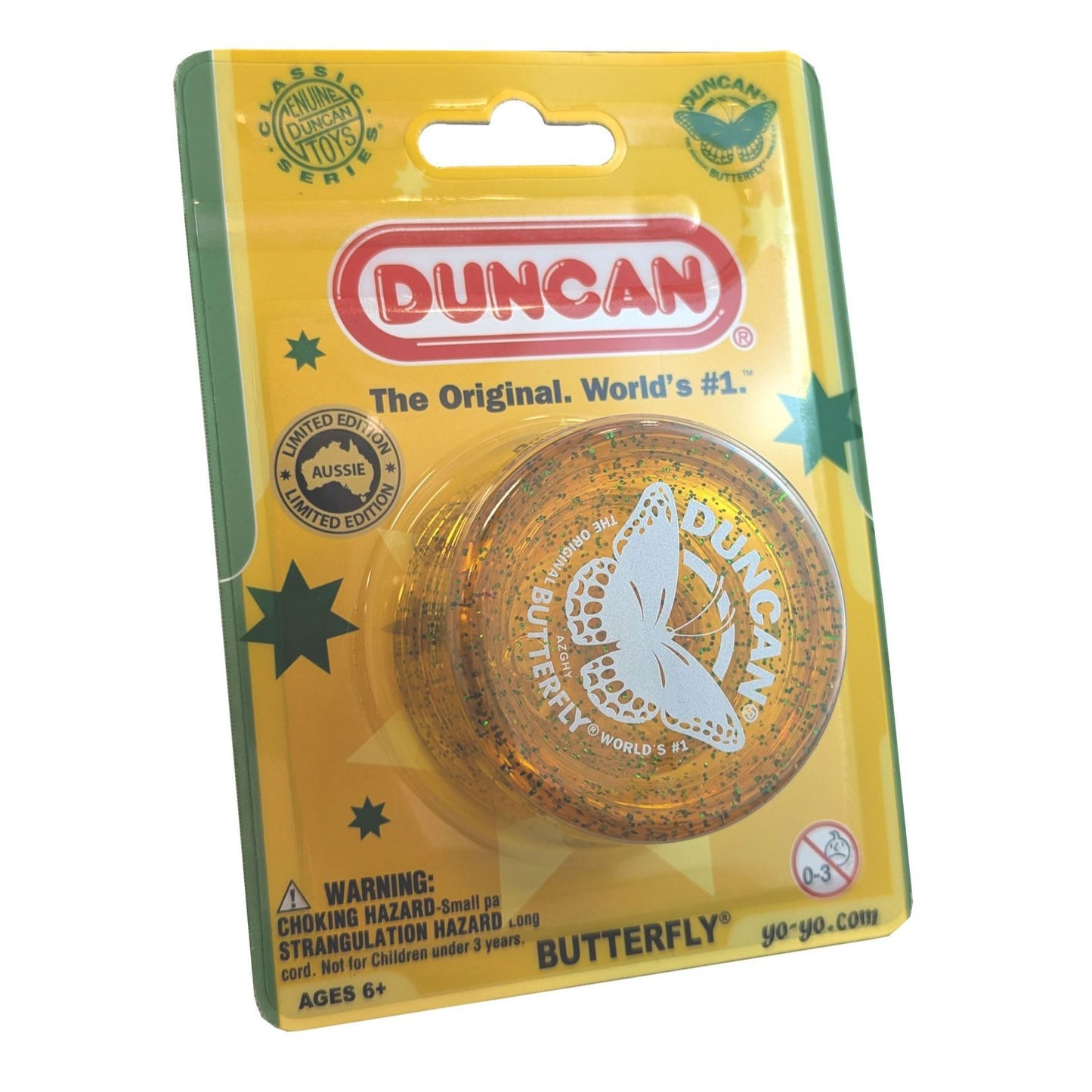 Beginner Butterfly Yo-Yo – Aussie Limited Edition - yellow