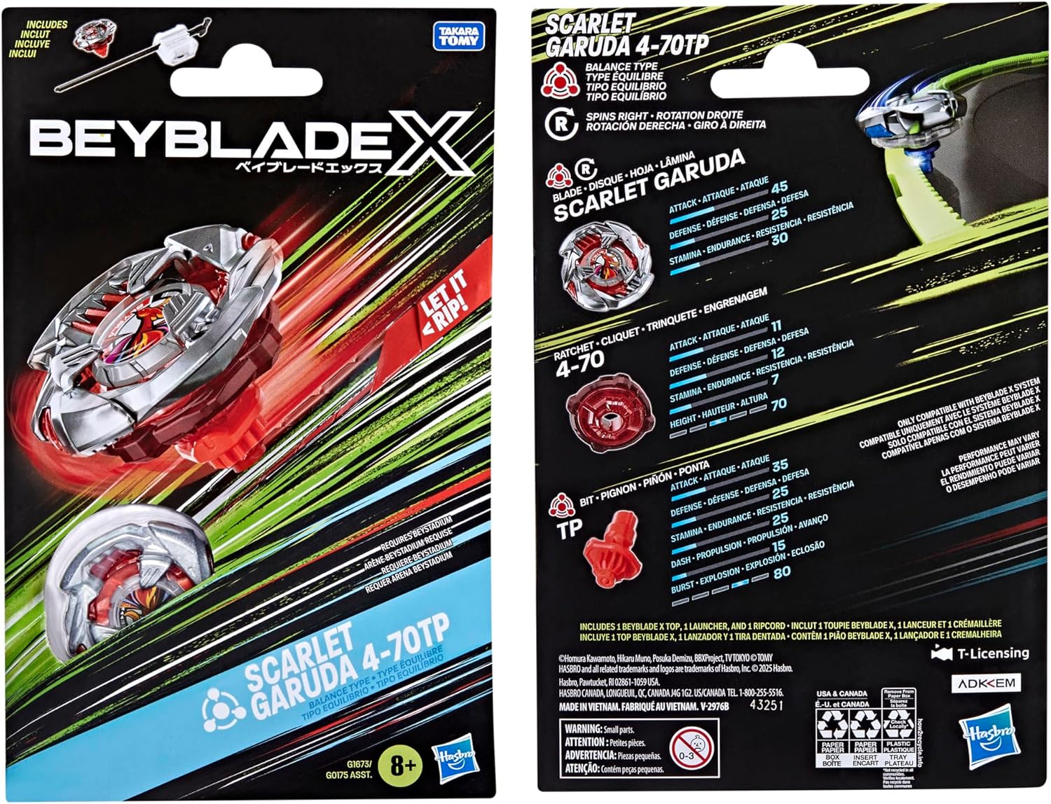 Beyblade - X - Starter Pack Top Assortment Wave 1 (8) - Mu Shop