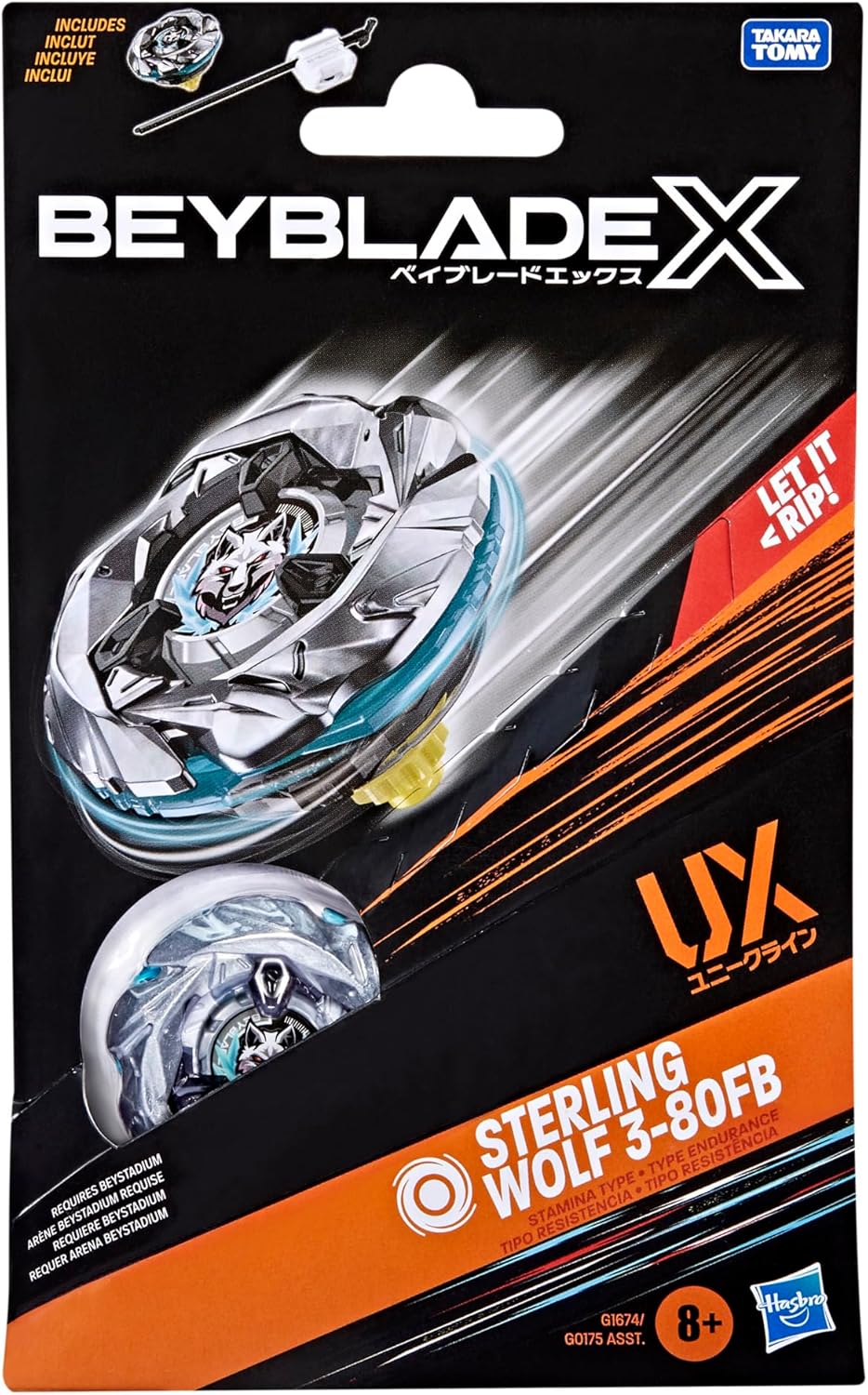 Beyblade - X - Starter Pack Top Assortment Wave 1 (8) - Mu Shop