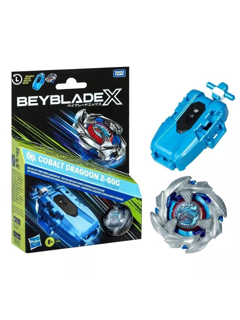 Beyblade X Cobalt Dragoon 2-60C Launcher Set