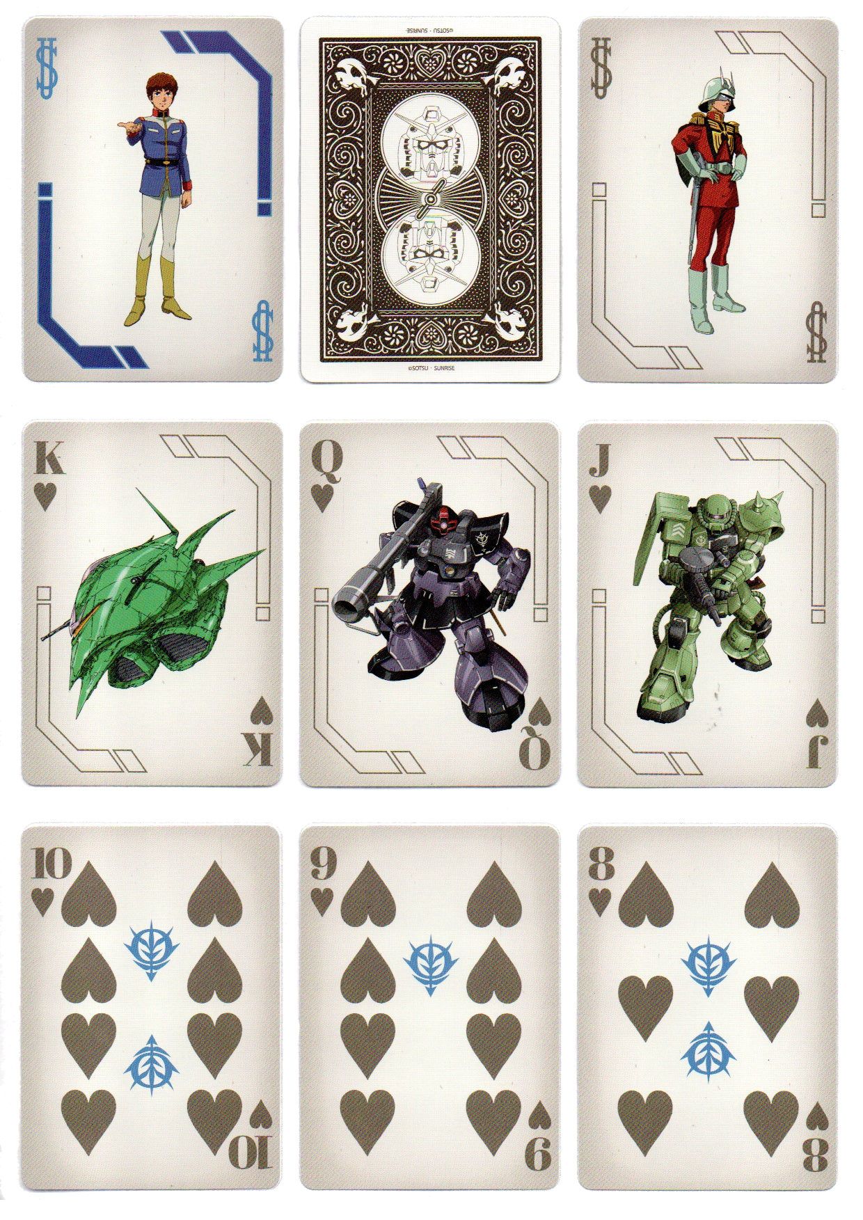 Mobile Suit Gundam Playing Cards