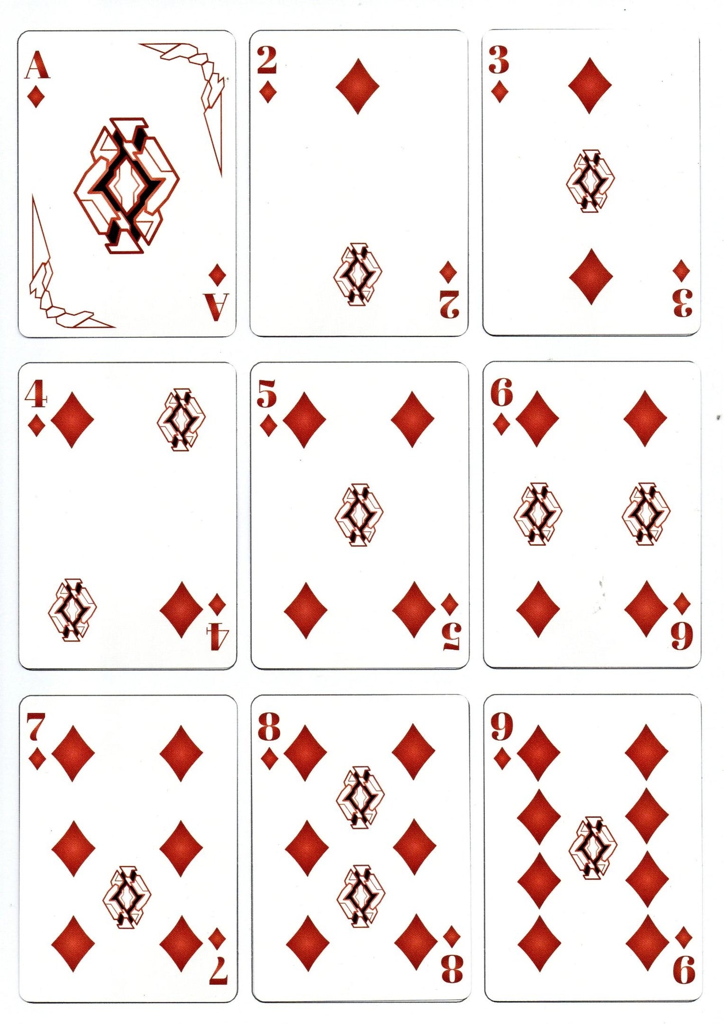 Gundam Unicorn Playing Cards