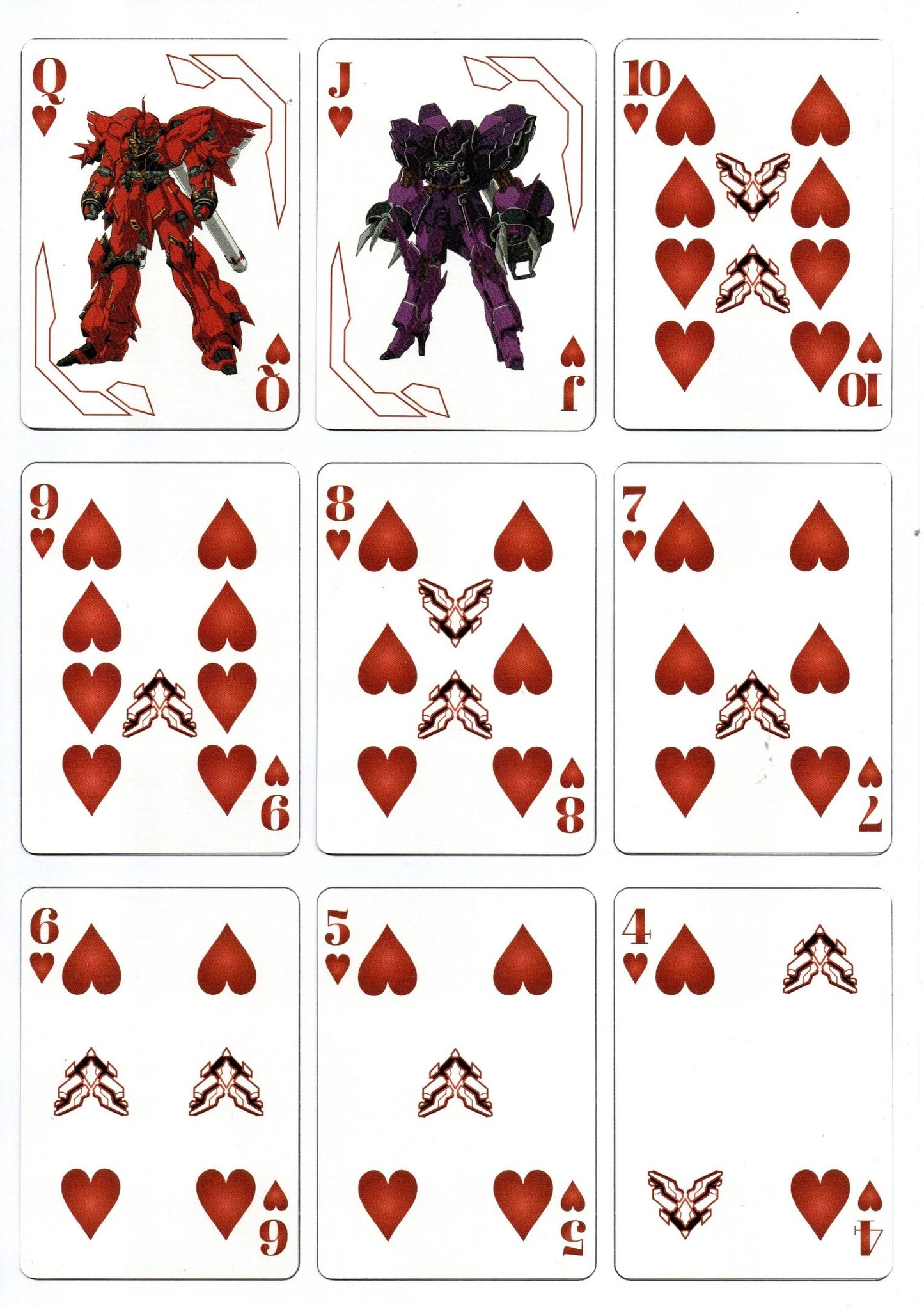 Gundam Unicorn Playing Cards