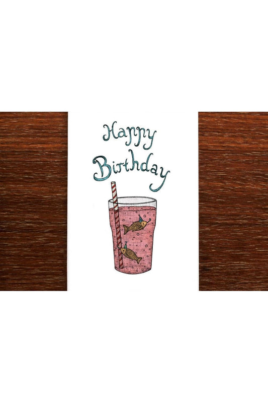 Birthday Fish - Birthday Card - Mu Shop