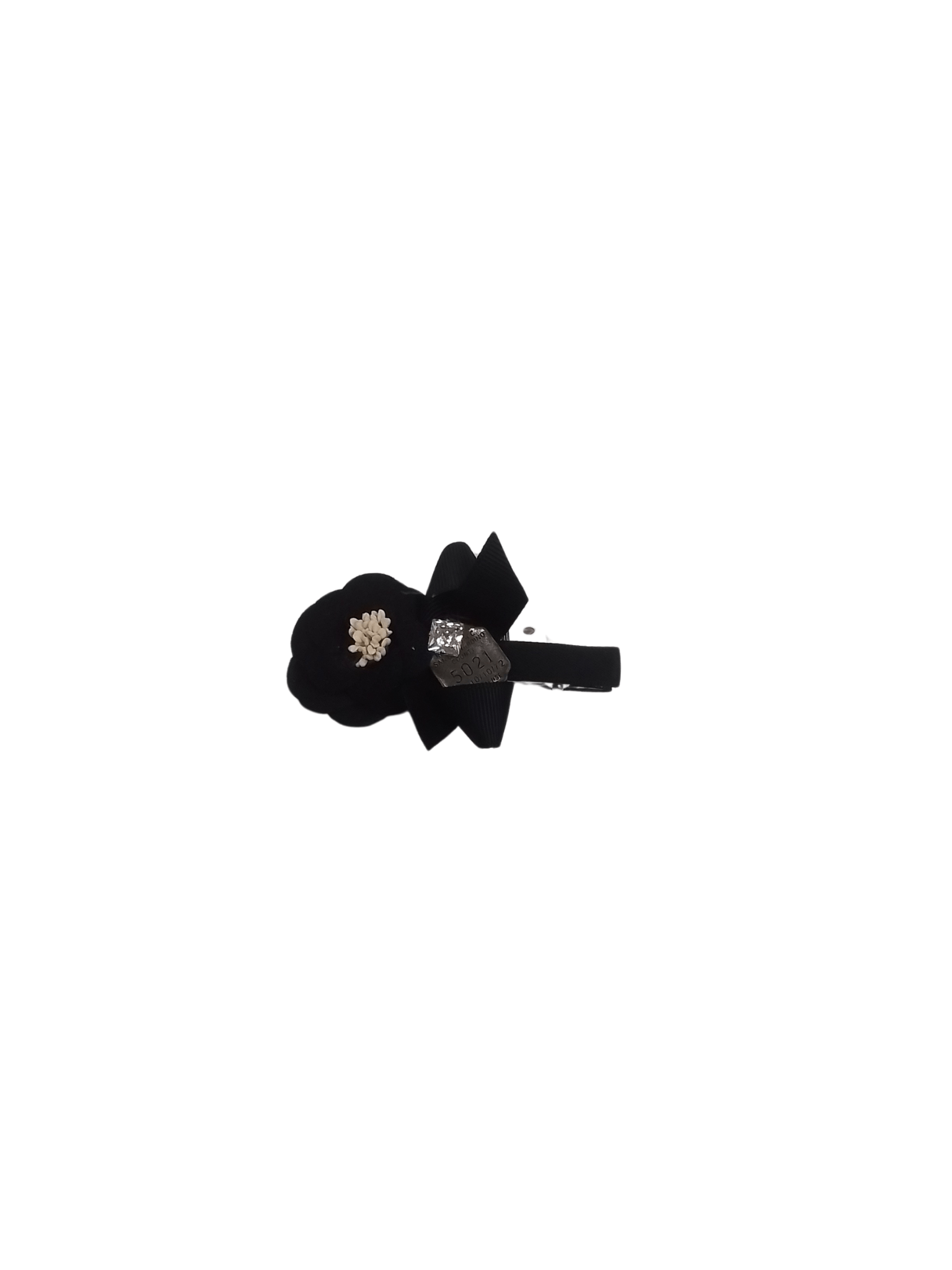 Black Flower Hair Clip - Mu Shop