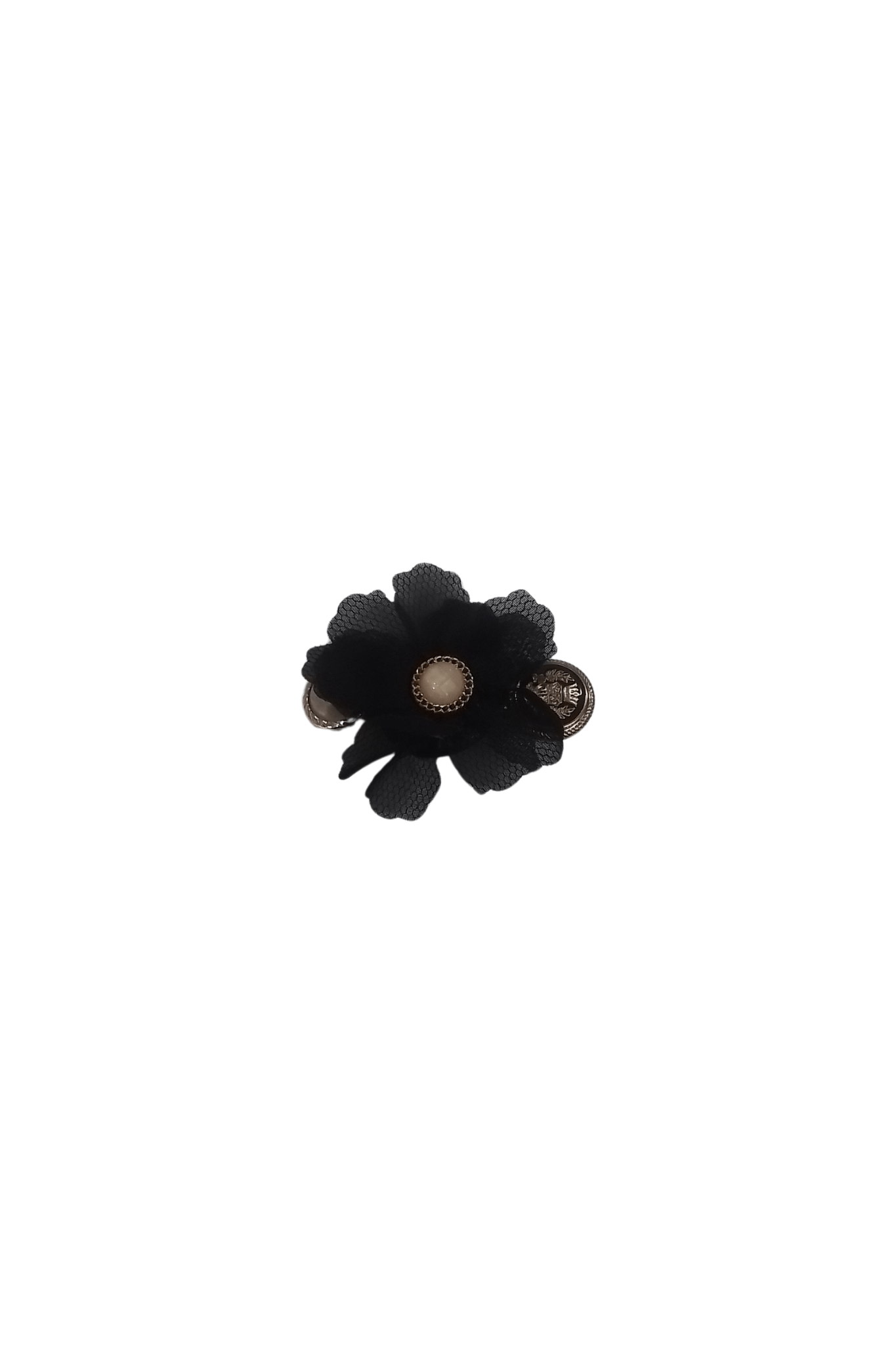 Black Flower Hair Clip - Mu Shop