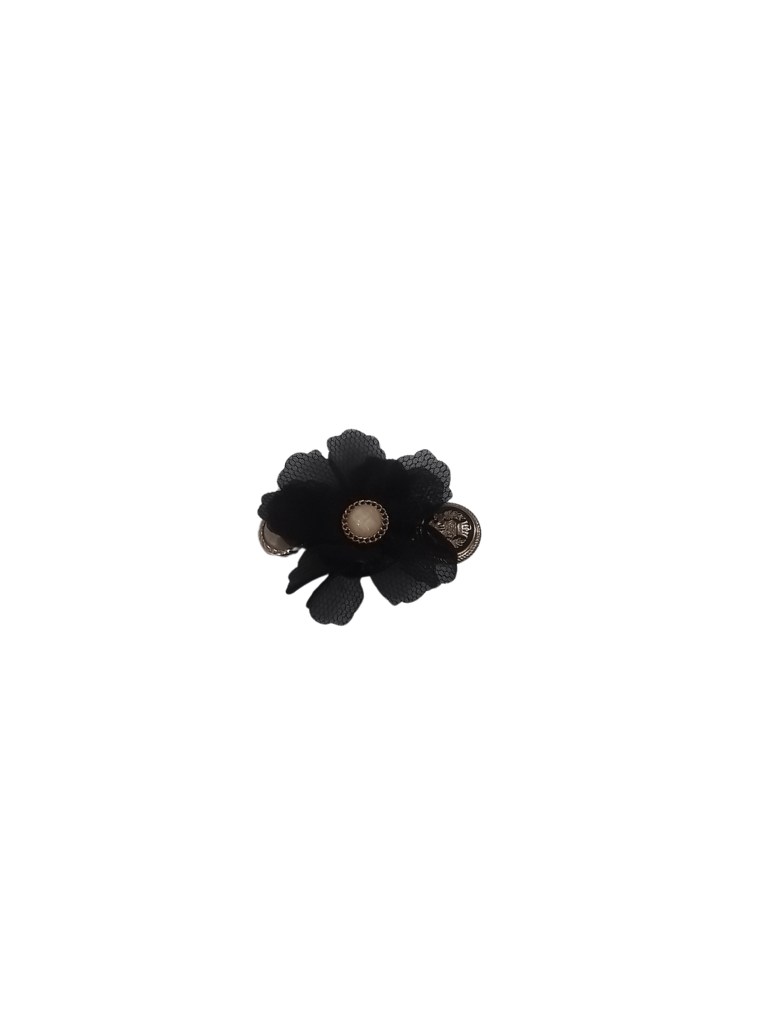 Black Flower Hair Clip - Mu Shop