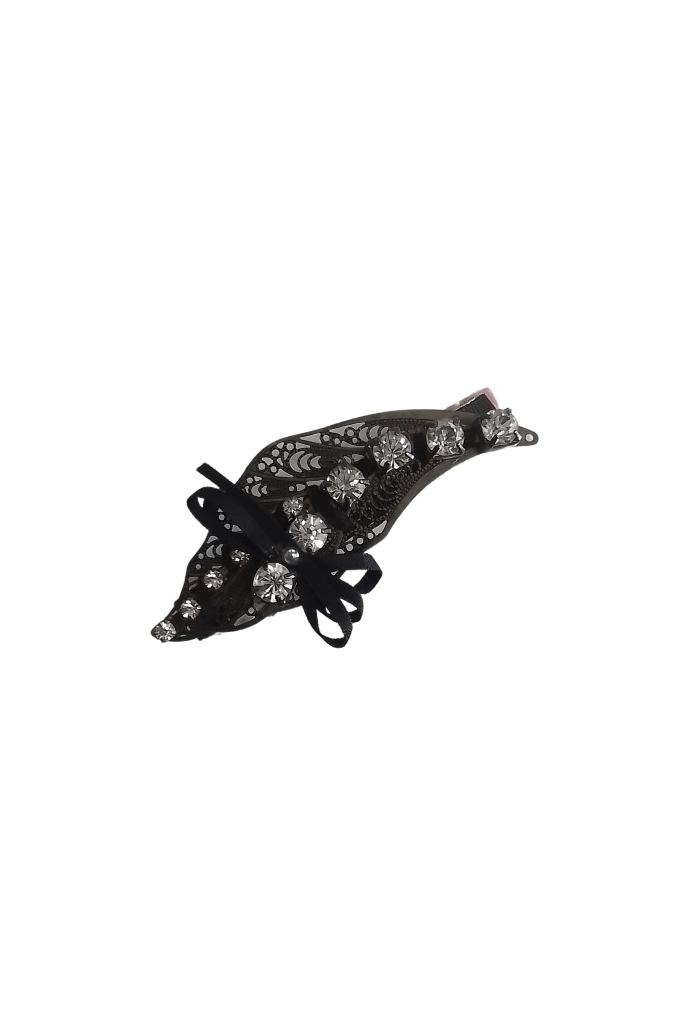 Black Leaf - shaped Hair Clips - Mu Shop