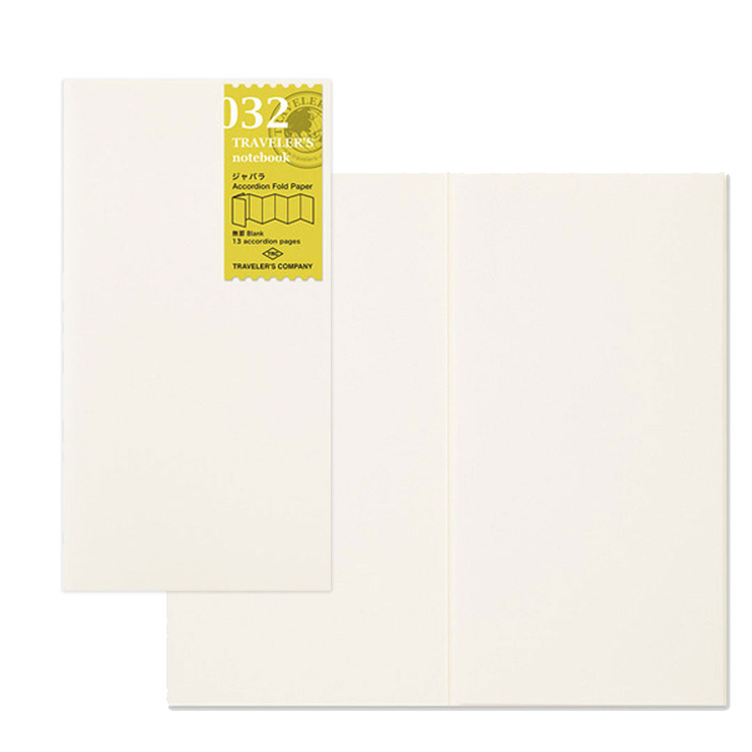 Accordion Fold Paper 032 Traveler's Notebook Refill Regular Size
