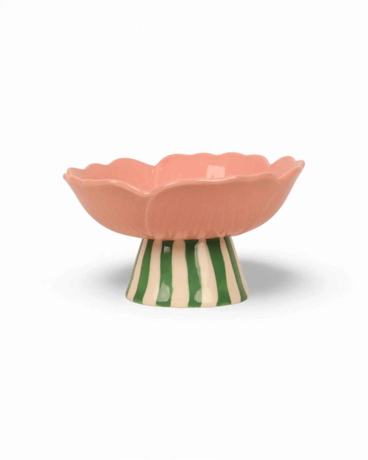 Blush Stoneware Stand Flower Bowl - Mu Shop