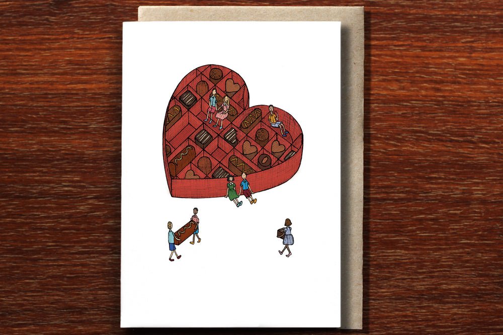 Box of Chocolates - Valentine's Day Card - Mu Shop