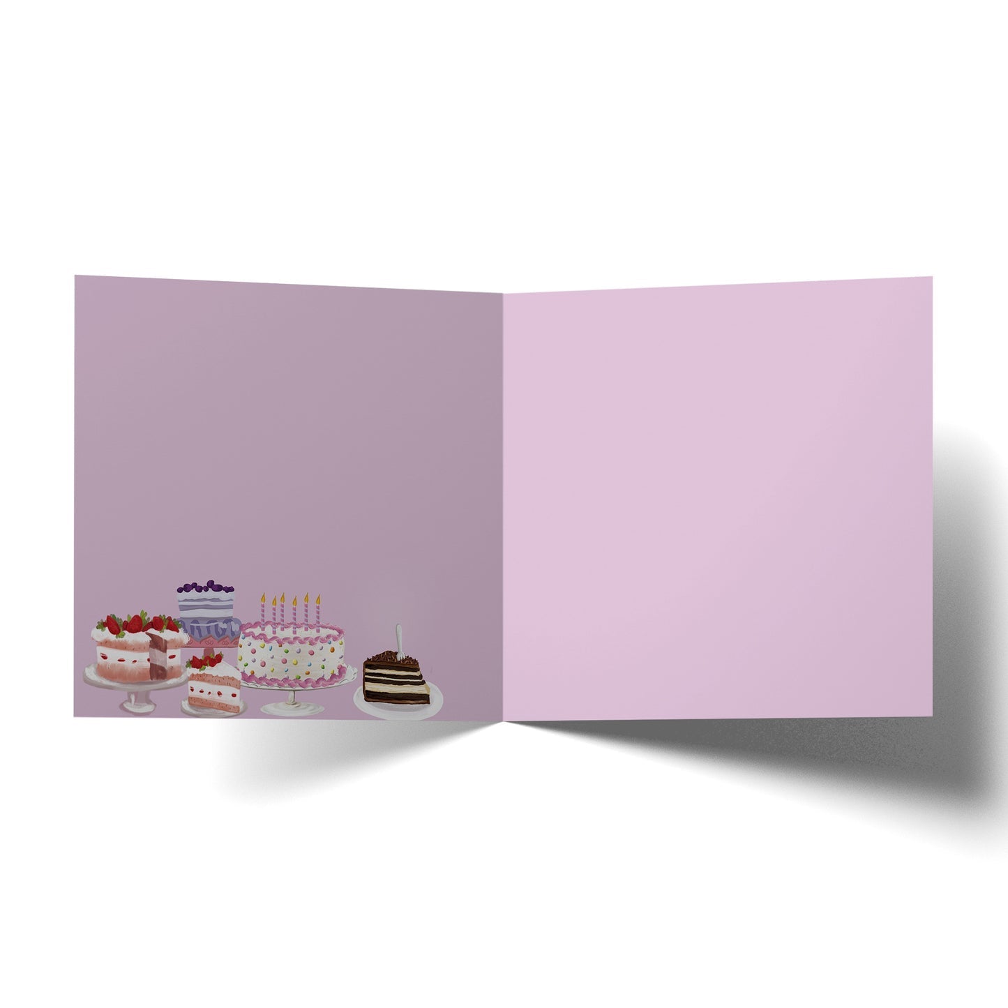 Breaking News Cake greeting card - Mu Shop