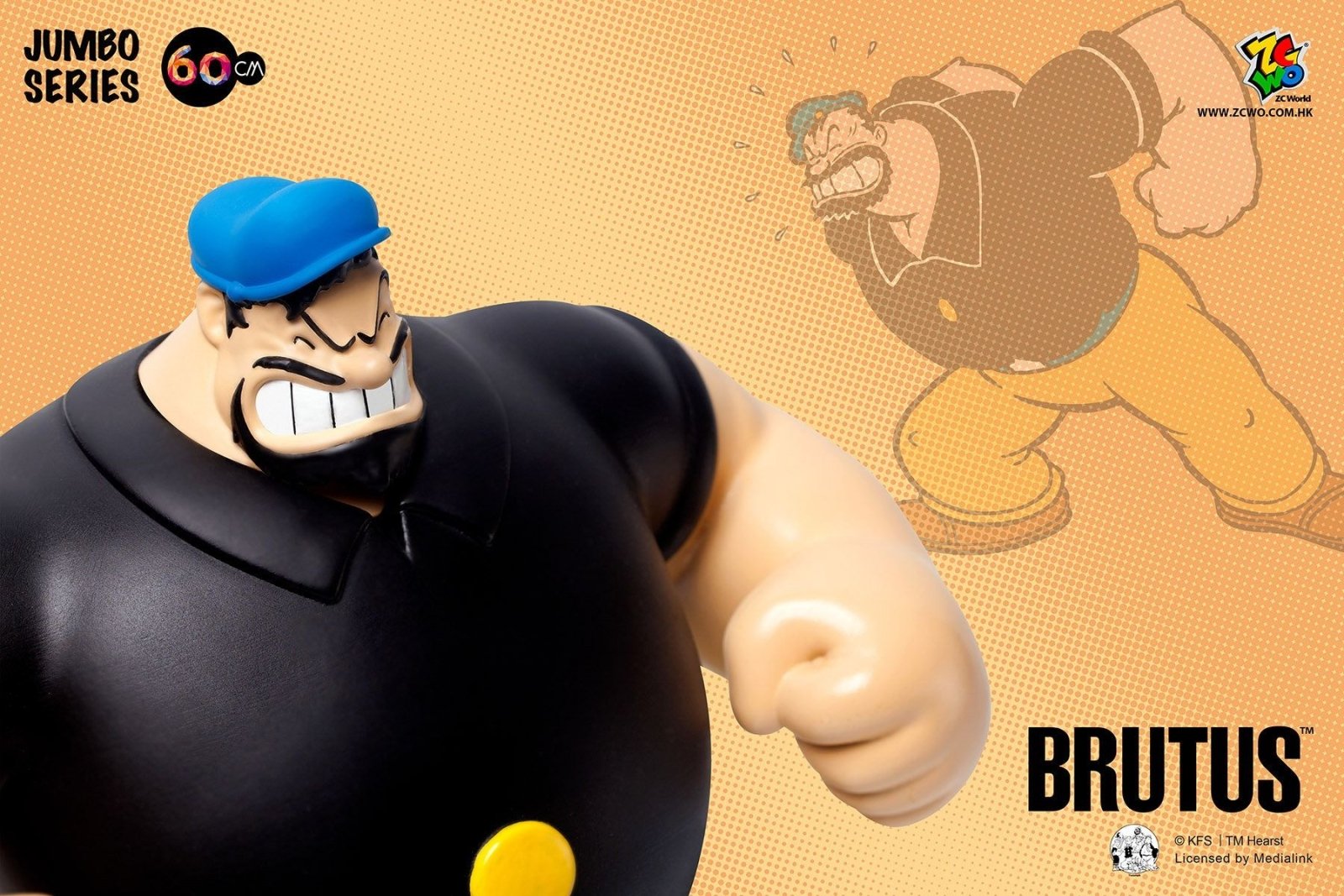 Brutus Popeye 90th Anniversary Vinyl Figure 60cm - Mu Shop
