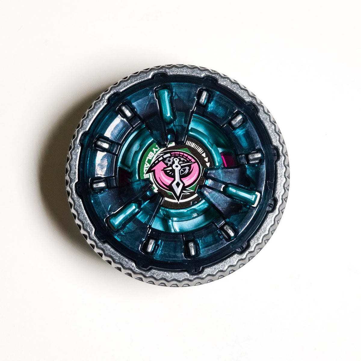 Mirage Clock 9-65B cyan top viewed from above