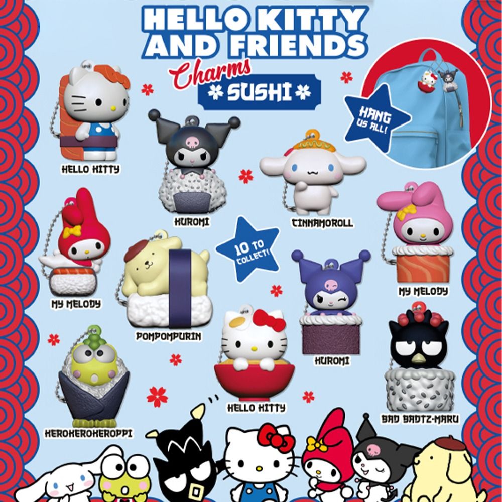 Capsule Toy - Hello Kitty Sushi Charms - Mu Shop