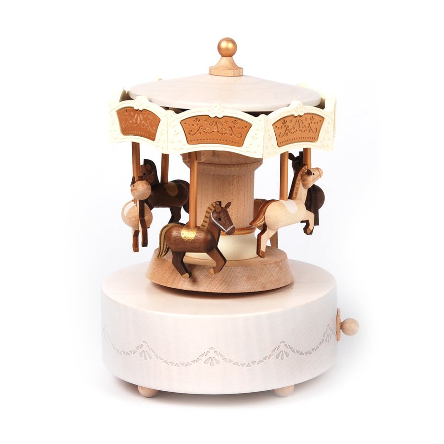 Carousel Music Box Double Around Up and Down - Mu Shop