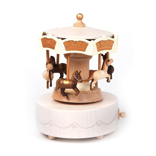 Carousel Music Box Double Around Up and Down - Mu Shop