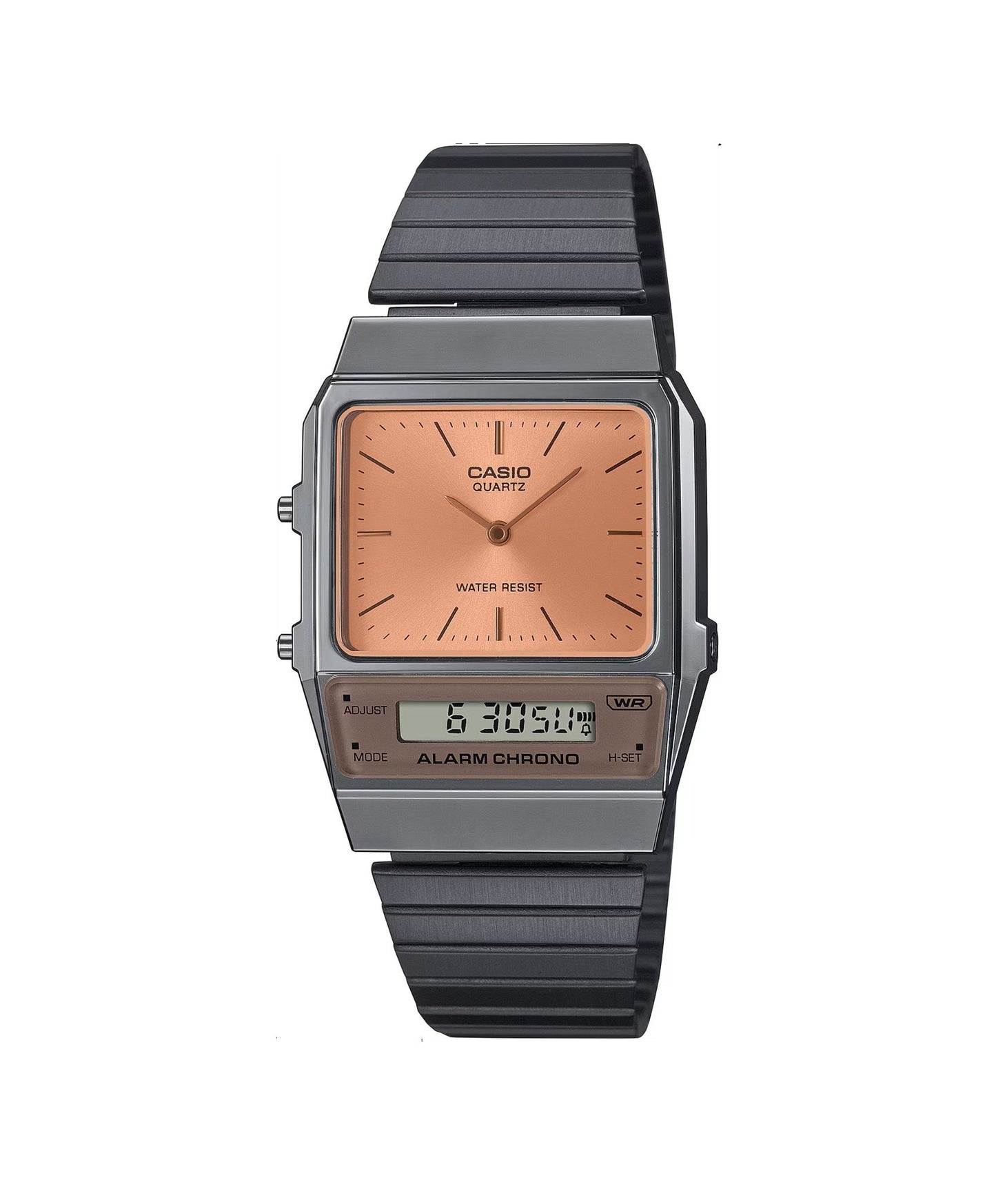 Casio Classic AQ800 Orange Face DUO Grey Watch - Mu Shop