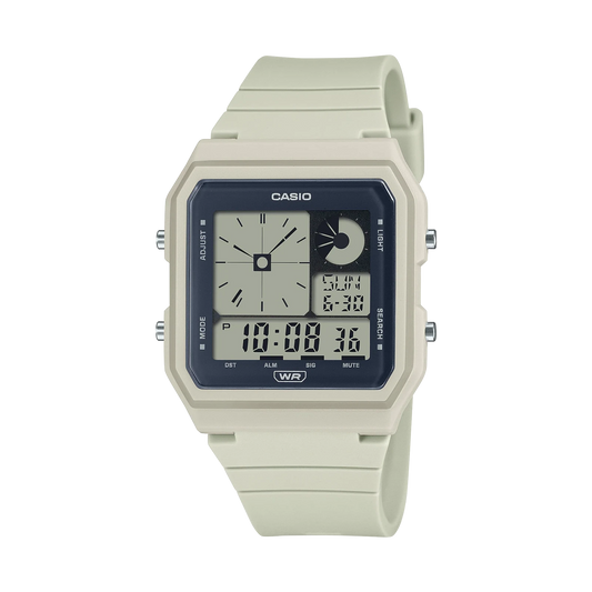 CASIO DIGITAL PLAYFUL, WHITE RESIN BAND - Mu Shop