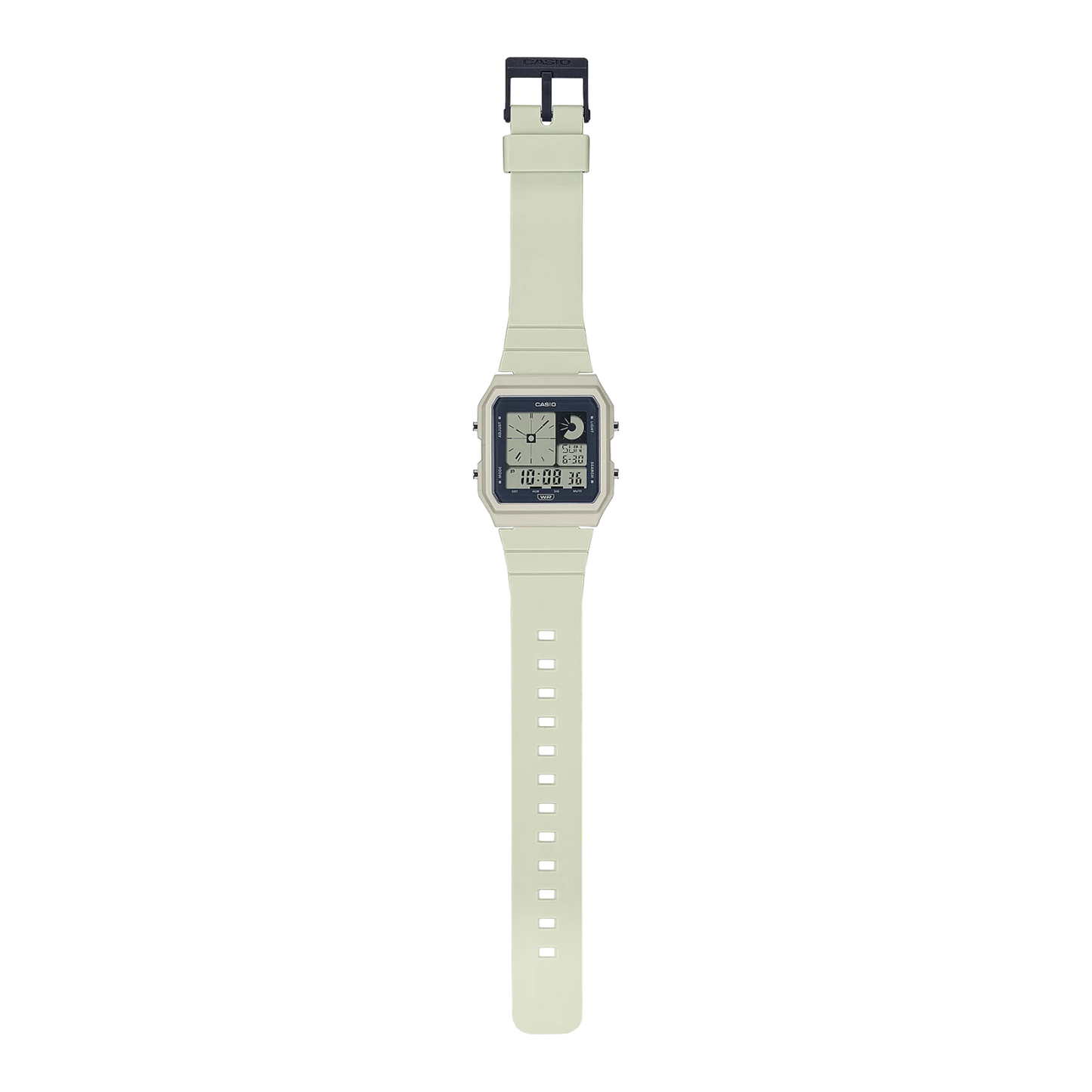 CASIO DIGITAL PLAYFUL, WHITE RESIN BAND - Mu Shop