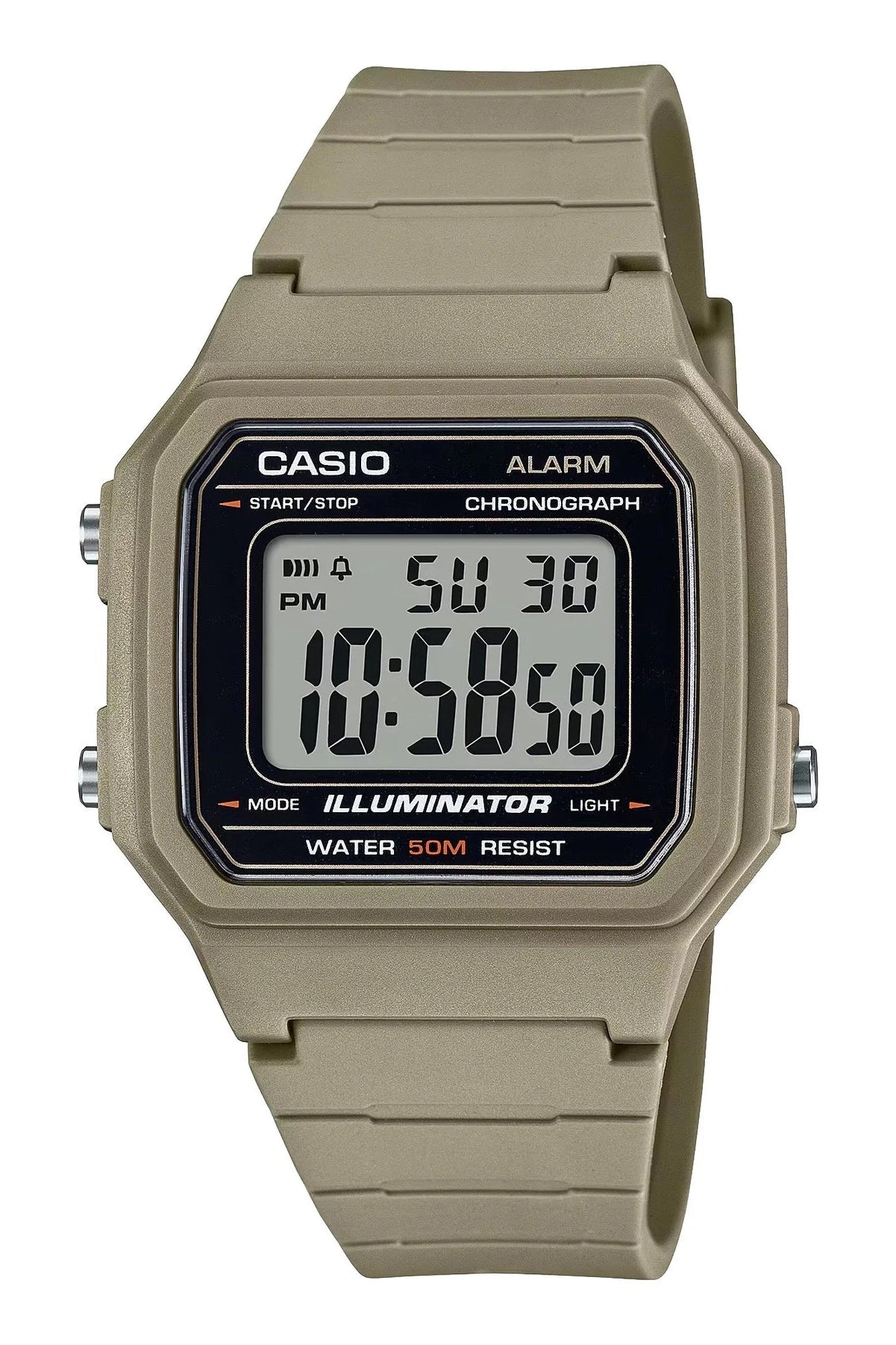 Casio Utility Beige Digital Watch - Mu Shop