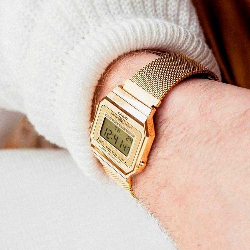 CASIO VINTAGE A700 Series GOLD MESH - Mu Shop