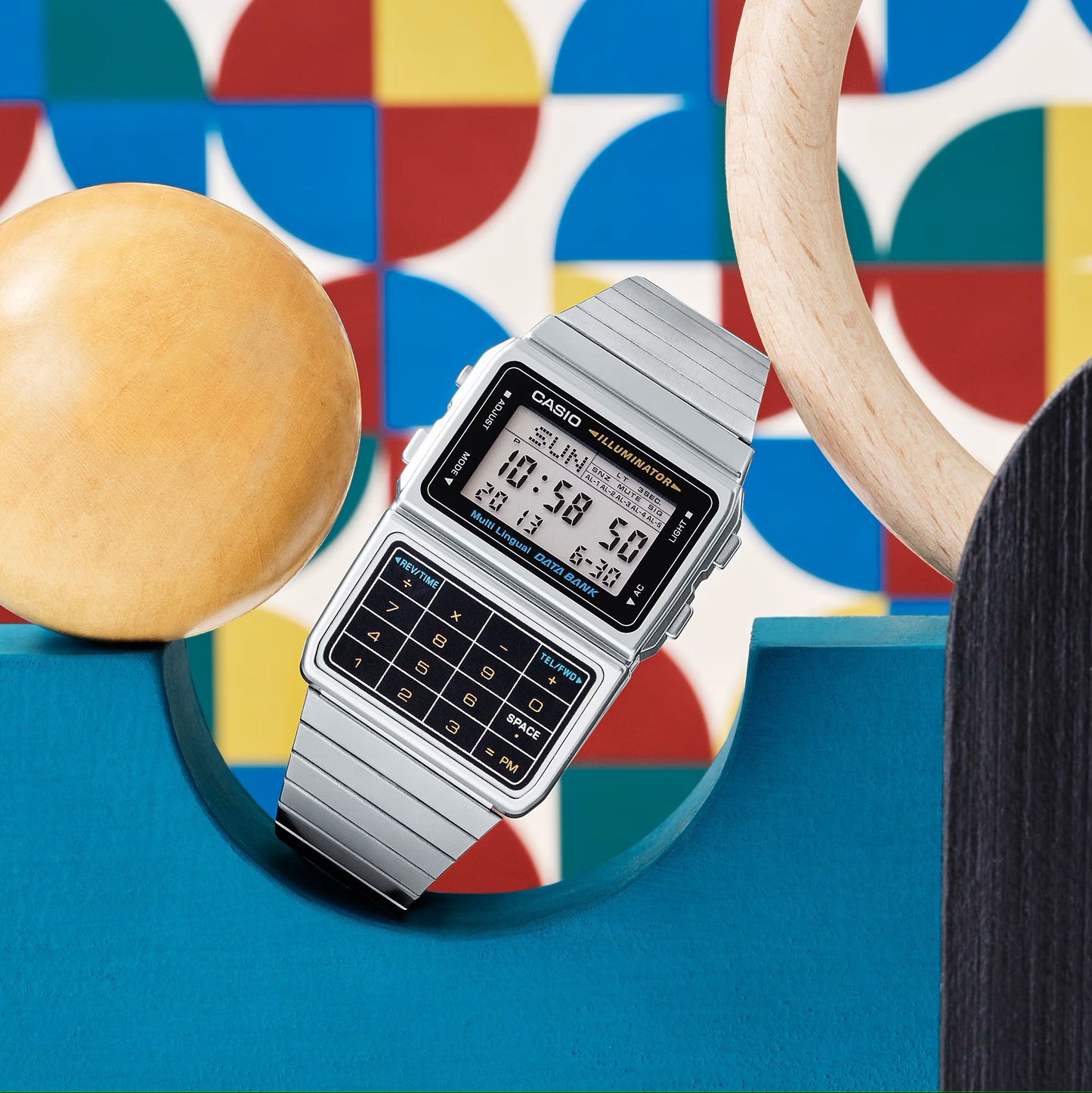 Casio Vintage Calculator Data Bank Telememo Watch - Mu Shop