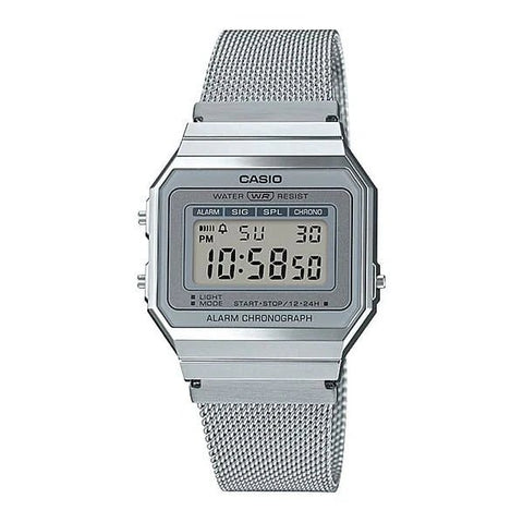 Casio Vintage Stainless Steel Digital Watch - Mu Shop