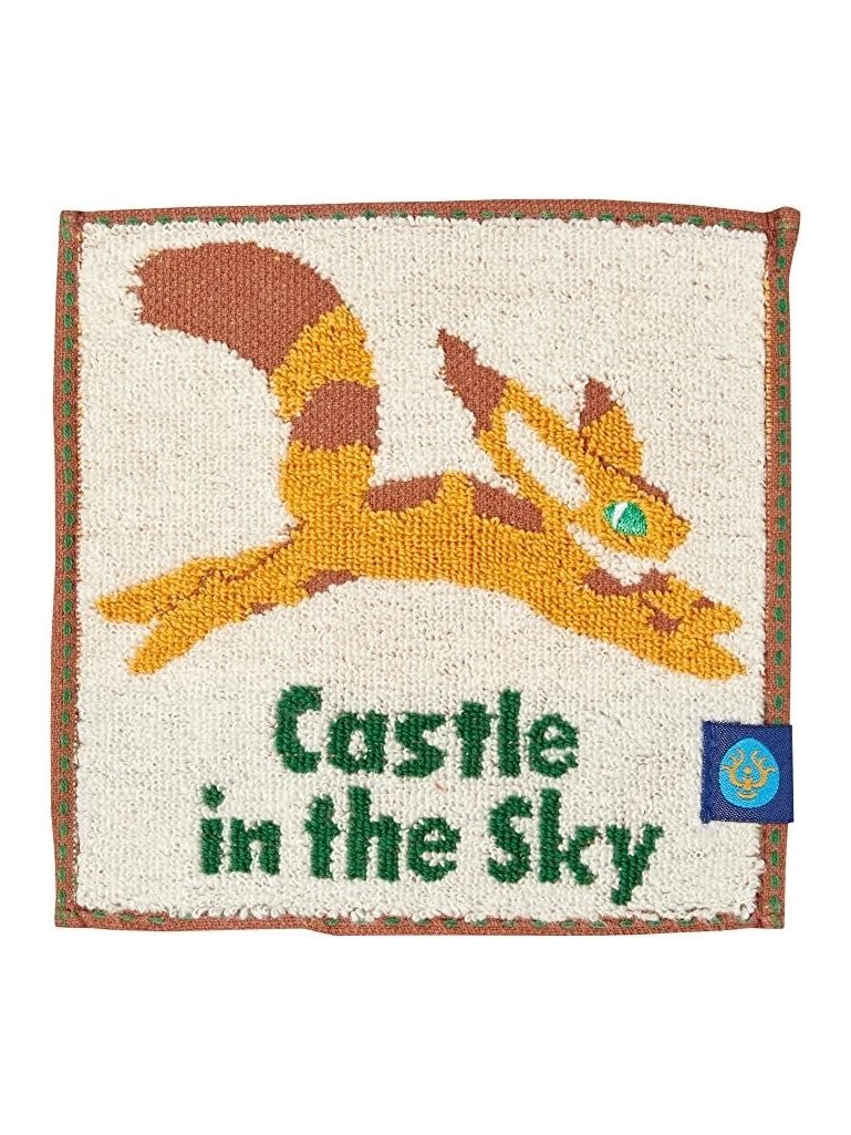 Castle in the Sky Mini Towel Fox Squirrels 15 x 15cm - Mu Shop