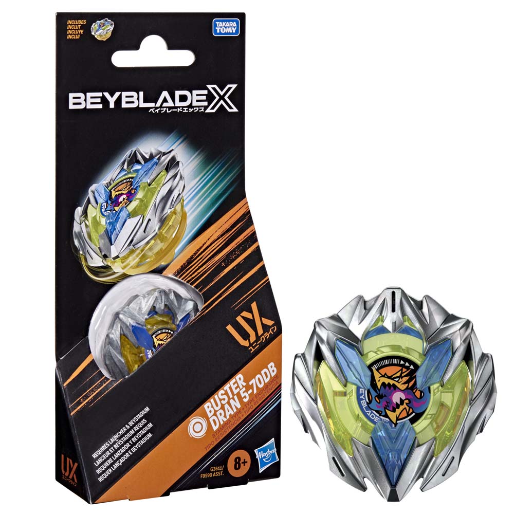 Buster Dran 5-70DB UX booster pack packaging and top