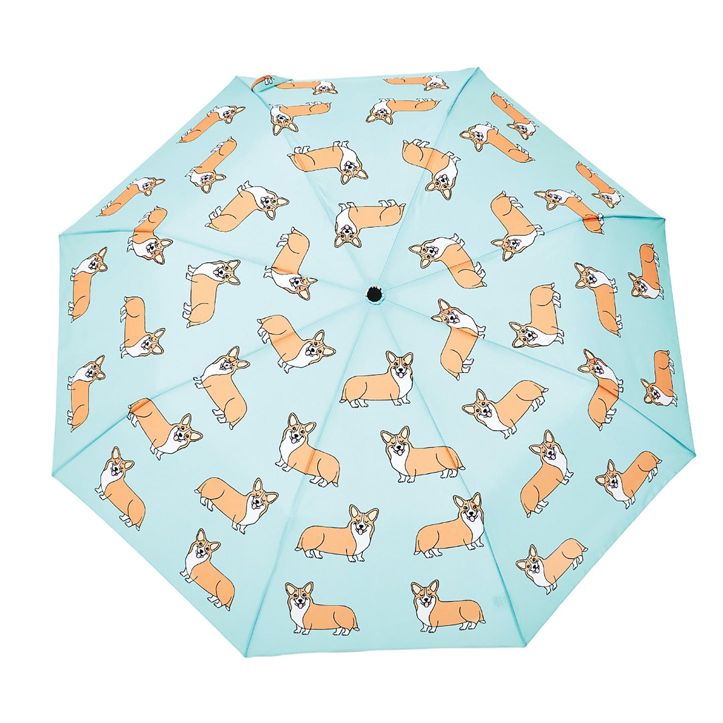 Compact Umbrella - Coucou Suzette Corgi Mint