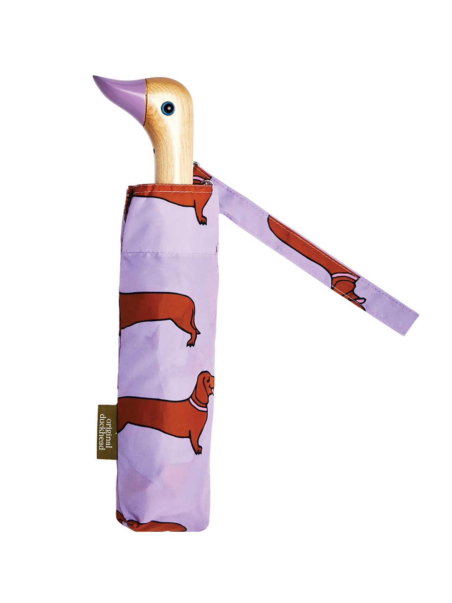 Compact Umbrella - Coucou Suzette Dachshund Purple