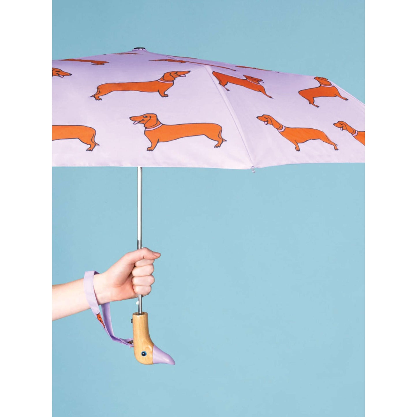 Compact Umbrella - Coucou Suzette Dachshund Purple