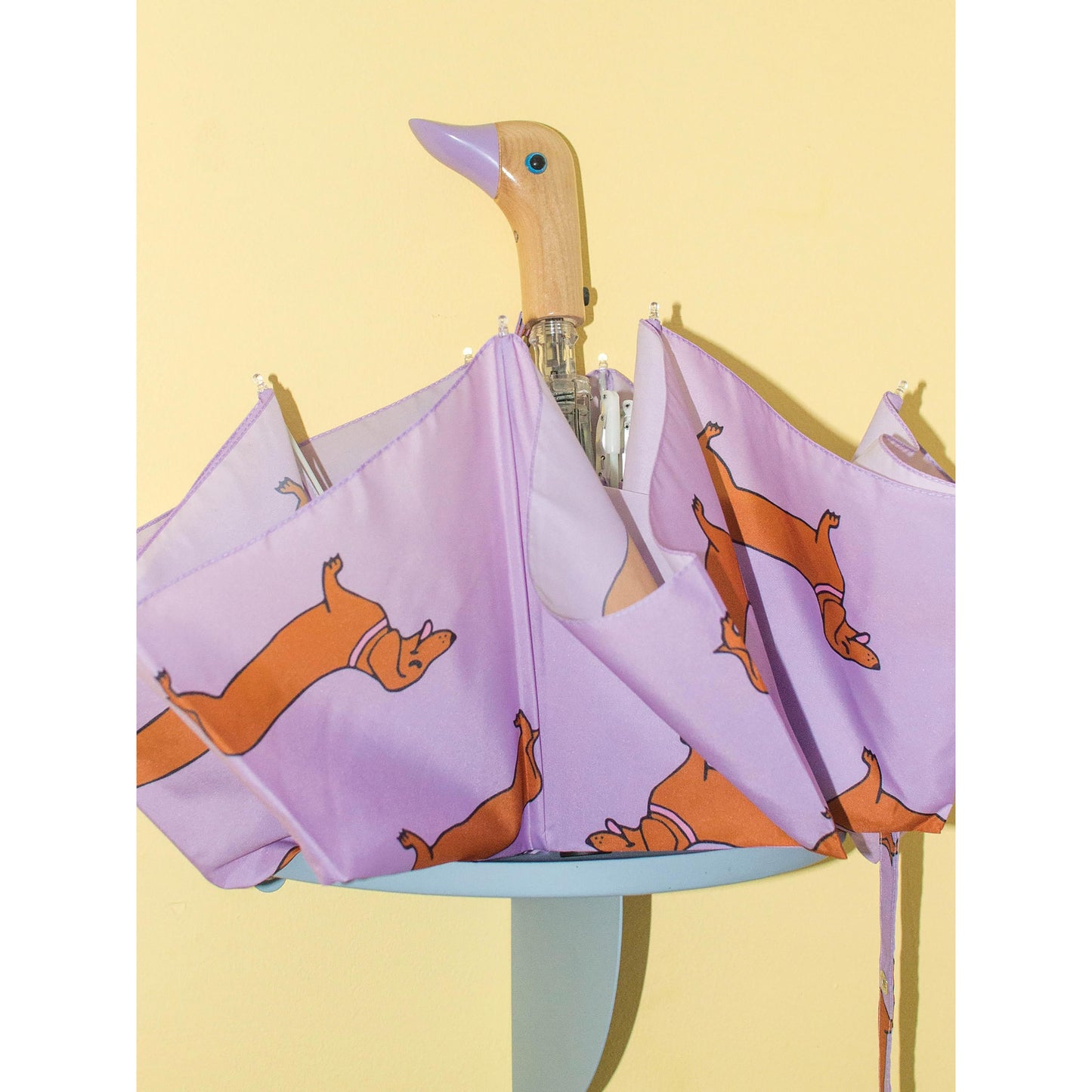 Compact Umbrella - Coucou Suzette Dachshund Purple