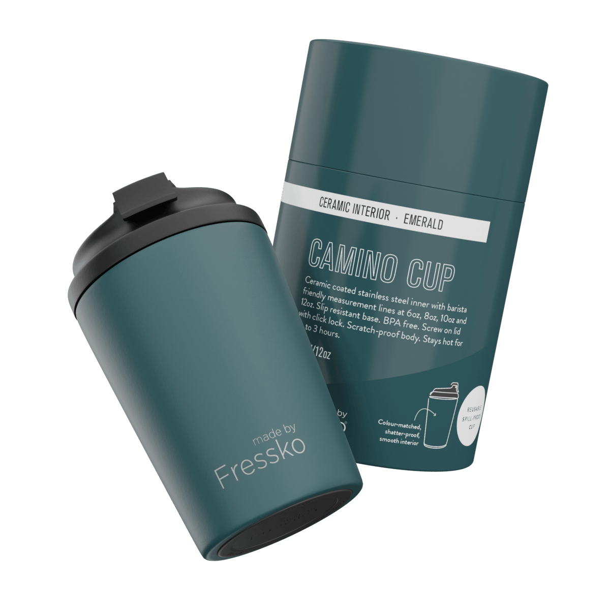 CERAMIC CAMINO 340ml/12oz - Emeralo - Mu Shop