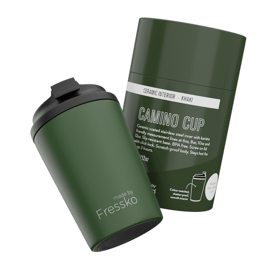 CERAMIC CAMINO 340ml/12oz - Khaki - Mu Shop