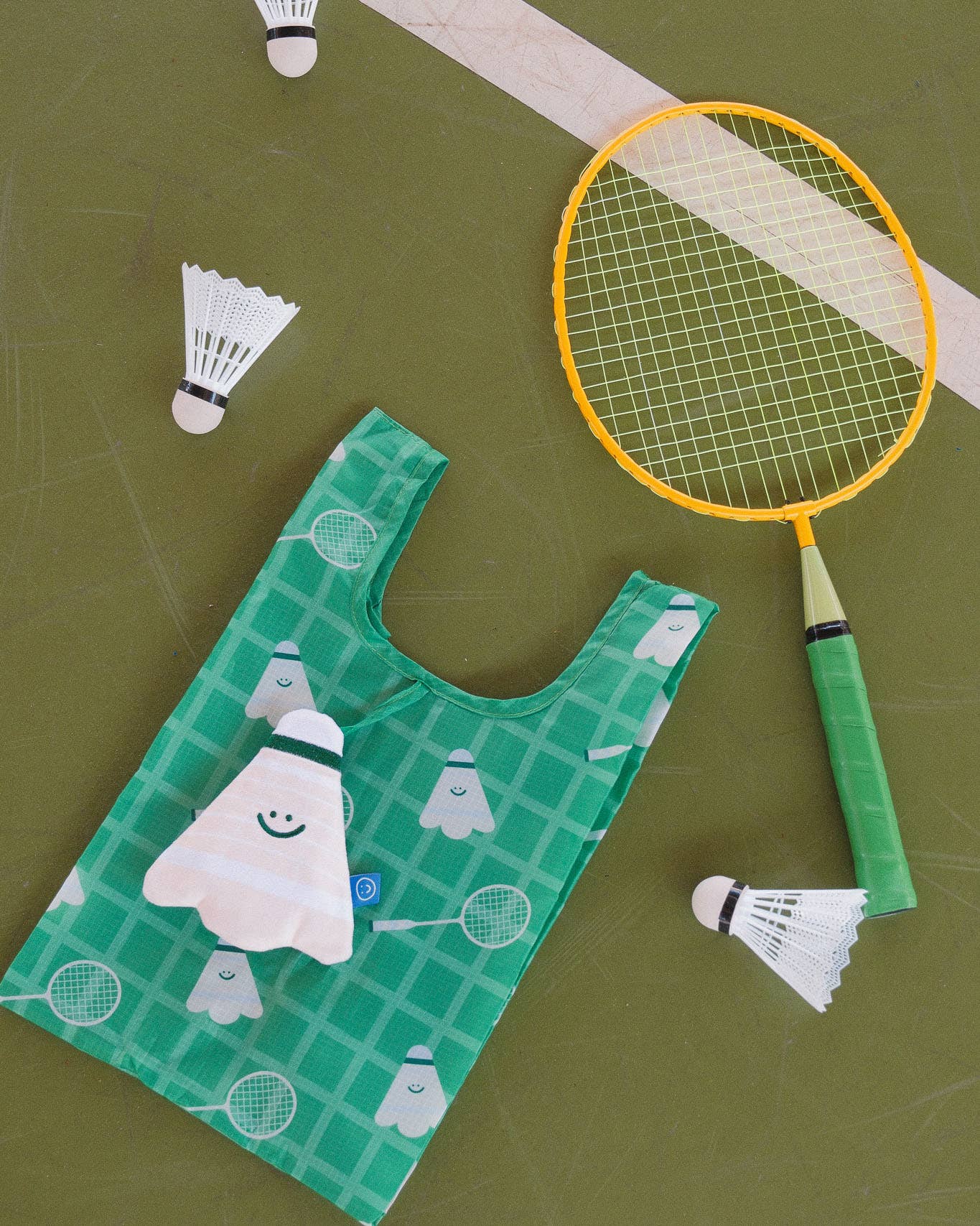 Badminton Shuttle Plushie Medium Reusable Bag