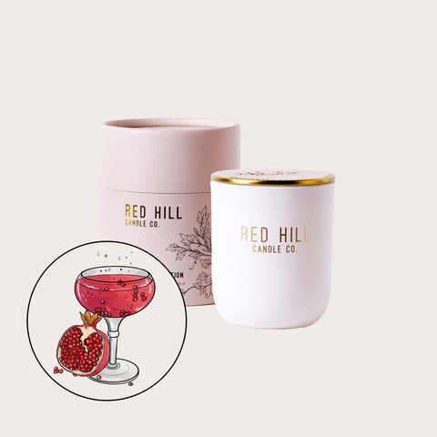 Champagne & Pomegranate Soy Wax Candle - Small - Mu Shop