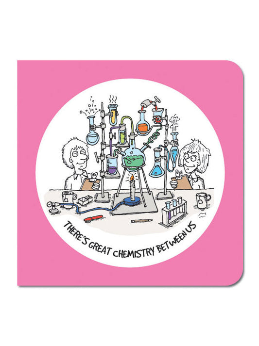 "There's Great Chemistry Between Us" Greeting Card