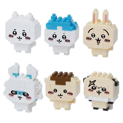 Chiikawa Nanoblock Mini Figure Blind Bag Building Block (6 - in - 1 box) - Mu Shop
