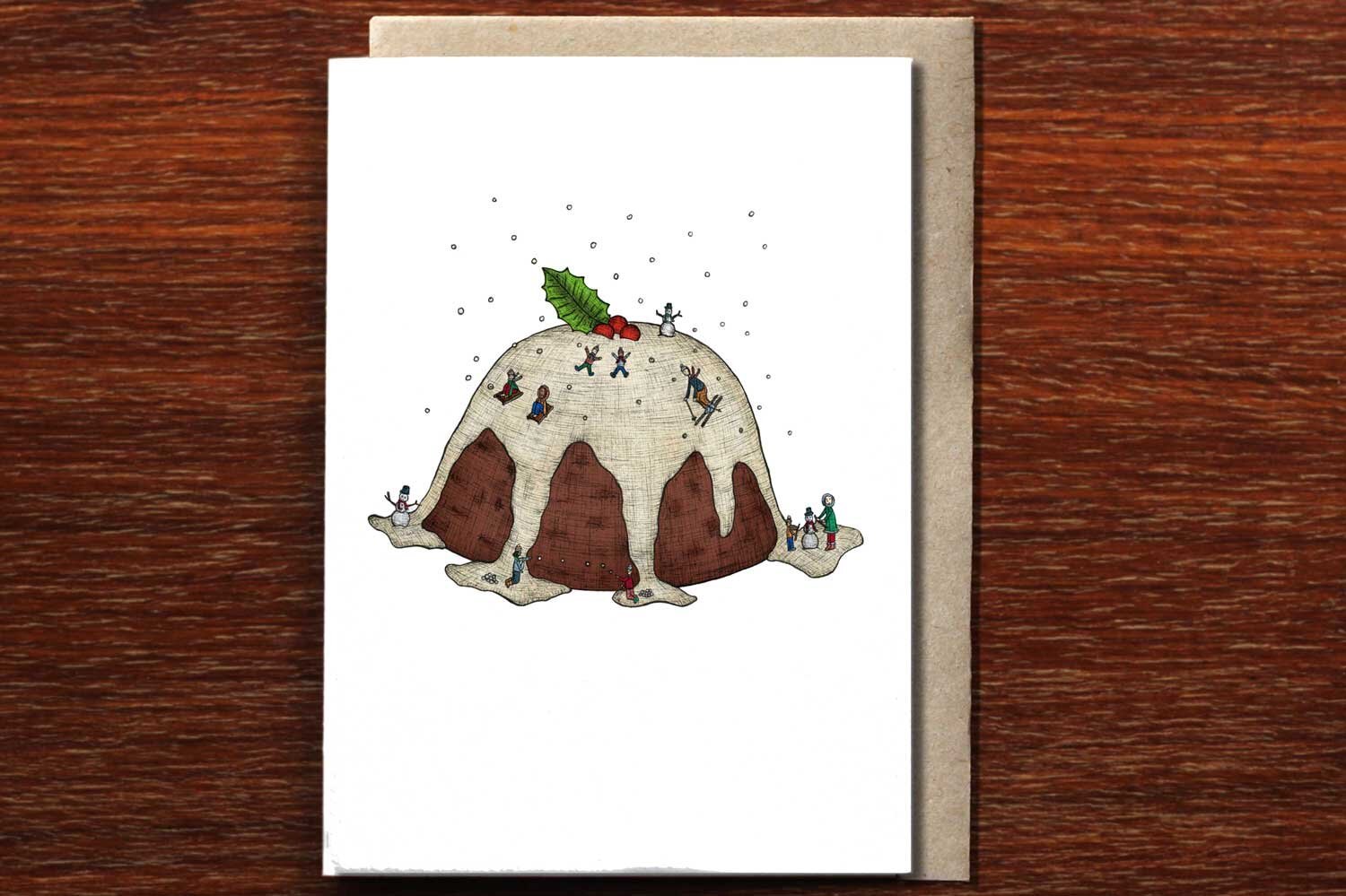 Christmas Pudding - Christmas Card - Mu Shop